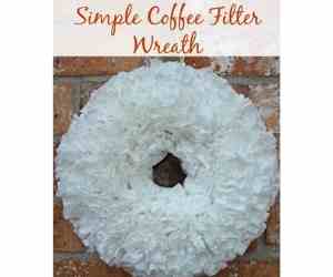 Simple Coffee Filter Wreath