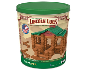 Lincoln Logs Tin Building Set