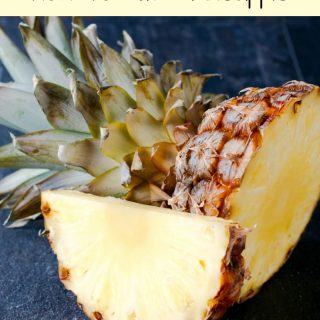 Check out one of our favorite Kitchen Hacks: How To Cut A Pineapple easily! This makes meal prep and snacking so much easier!
