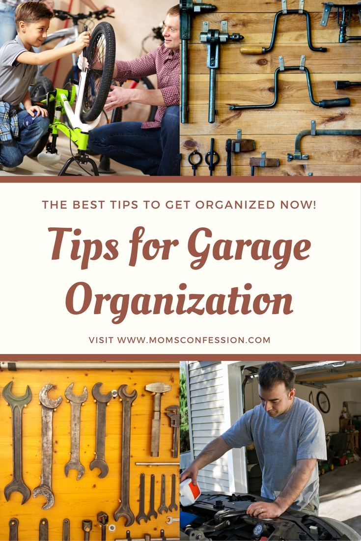 Garage a mess? Need help getting it together? Use these five garage organization tips to help you reach your goal and get it clean and organized today!