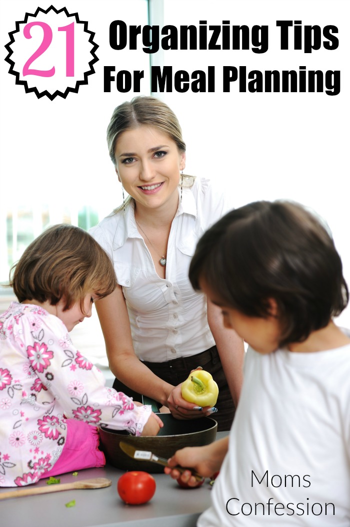 Organizing Tips are ideal for every part of your life, but especially creating your meal plan. Check out our top tips for great easy meal planning!