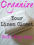 Don't miss our tips for how to Organize Your Linen Closet with our 3 Easy Steps! So easy to get control over your towels, sheets, and more!