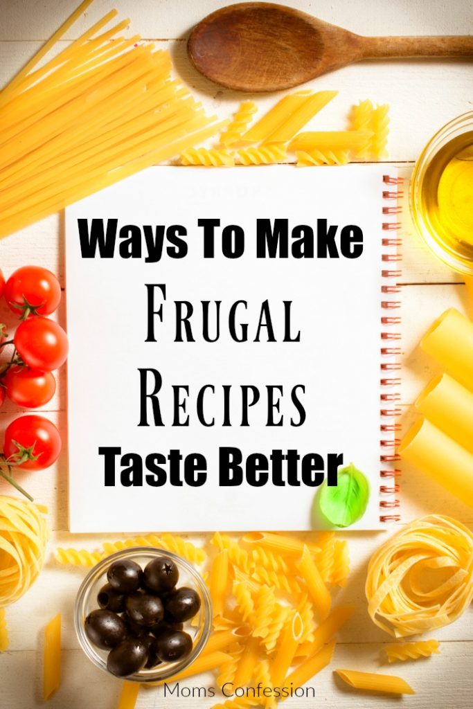 Frugal Recipes aren't without flavor and excitement! Check out our tips to add flavor to your favorite low cost frugal recipes!