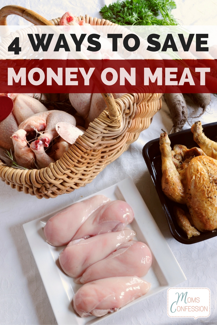 Looking for ways to cut your grocery budget? Look no further! These four easy ways to save money on meat can help teach you how to get your costs down without giving up the home cooked meals your family loves.