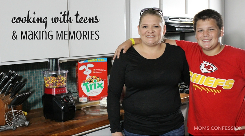 cooking with teens in the kitchen