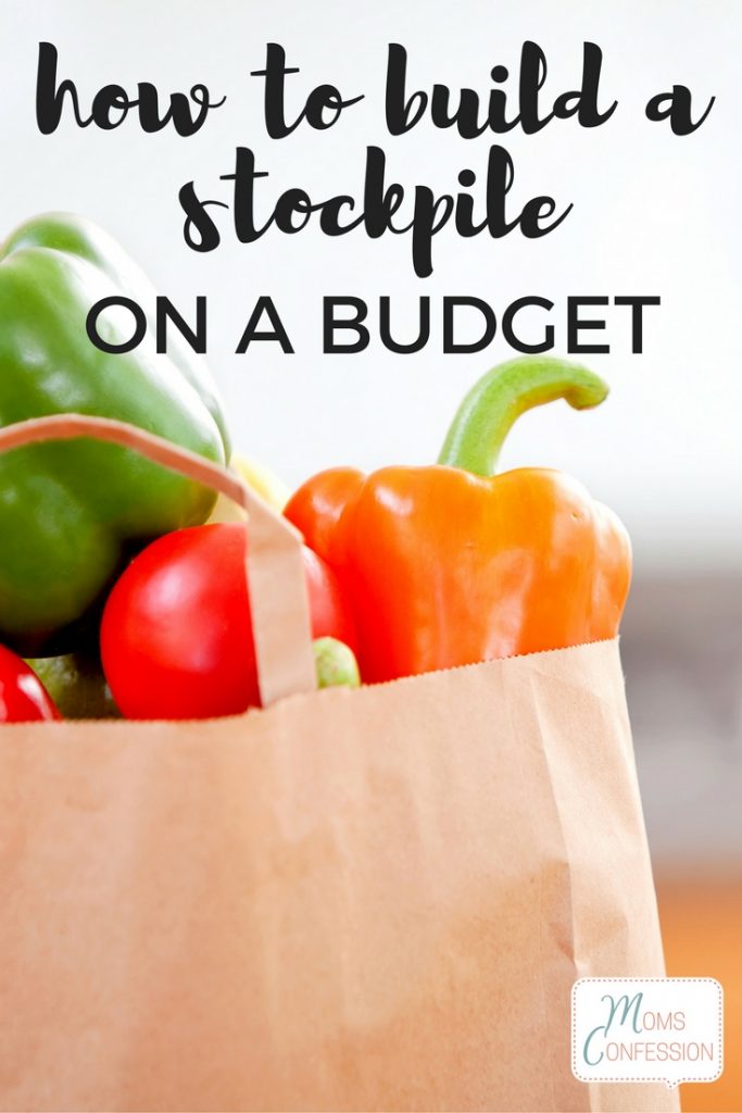 Learn How To Build A Food Stockpile On A Budget! These tips will help you to have food for that rainy day without going outside your budget month to month.