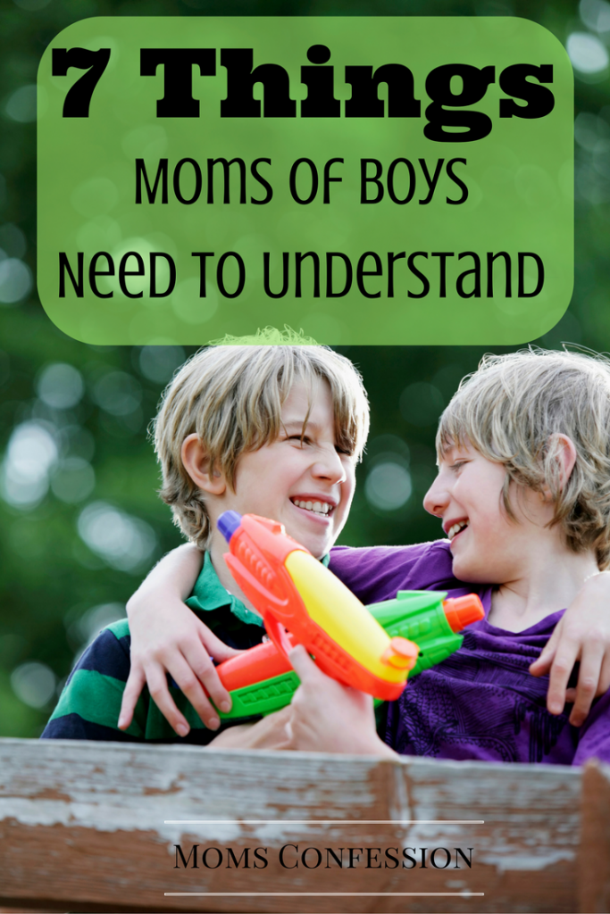 Moms With Boys: Check out these 7 Things Moms With Boys Need To Understand to survive the rough and tumble dirty and disorderly days ahead!
