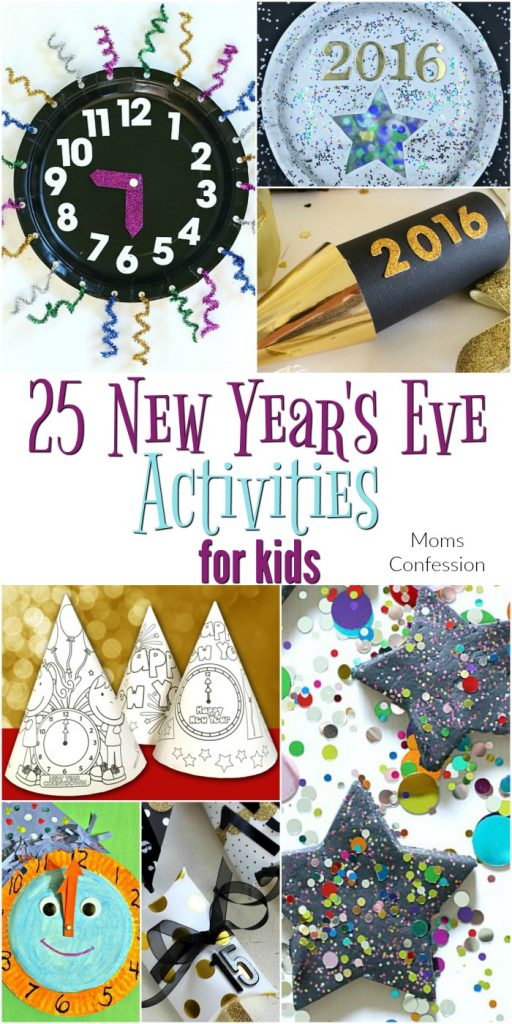 Check out this list of 25 New Year's Eve Activities For Kids that everyone at your party will love to enjoy this year! Tons of fun crafts and party ideas!