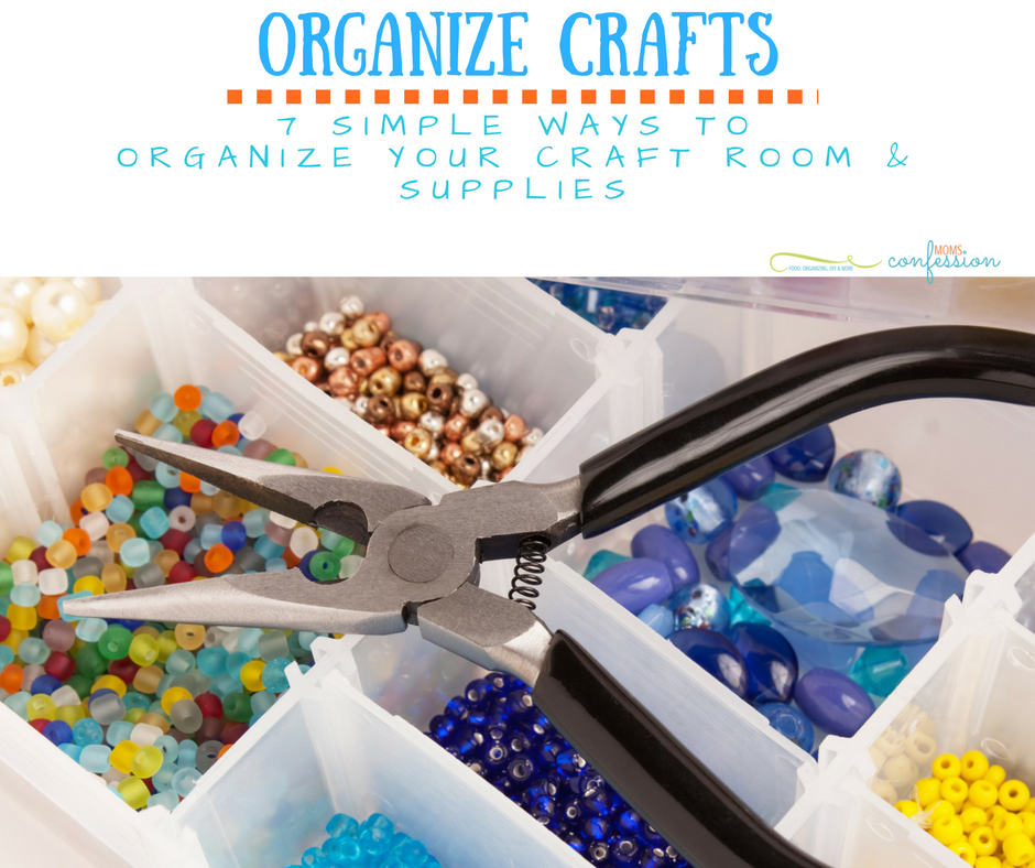 Organize Your Craft Supplies with these 7 Ways that we love! From classic methods to truly genius ideas using household items, you'll be in order fast!