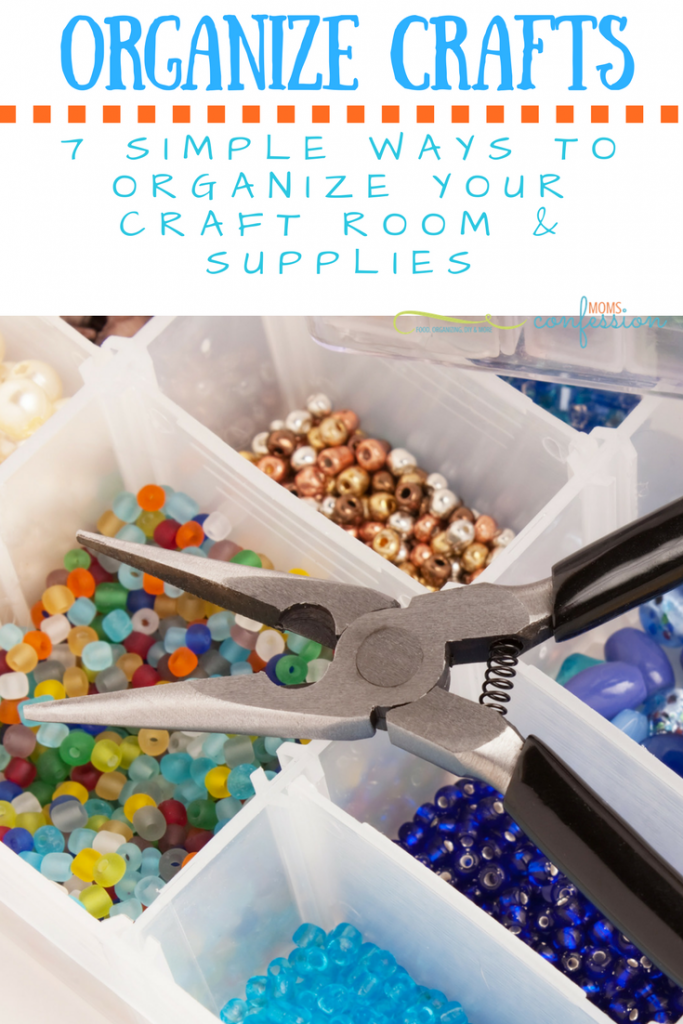 Organize Your Craft Supplies with these 7 Ways that we love! From classic methods to truly genius ideas using household items, you'll be in order fast!