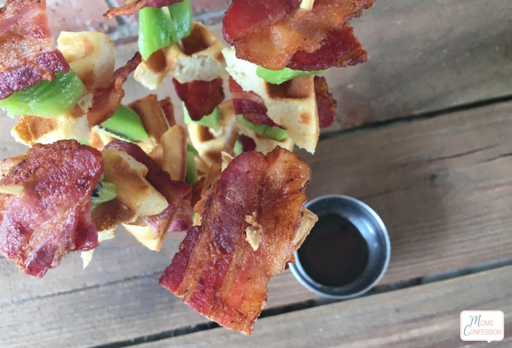 These grilled bacon skewers are a tasty and the perfect breakfast idea for Father's Day. This simple recipe idea for Father's Day is going to be a huge hit! 
