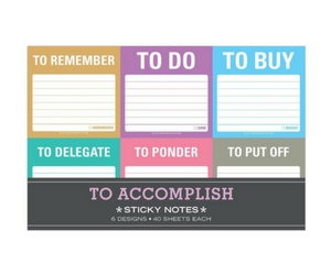 Knock Knock To Accomplish Sticky Notes Packet