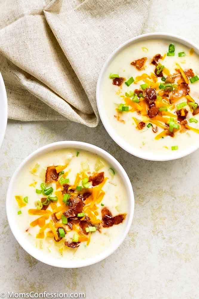 Loaded Baked Potato Soup - Real Mom Kitchen 