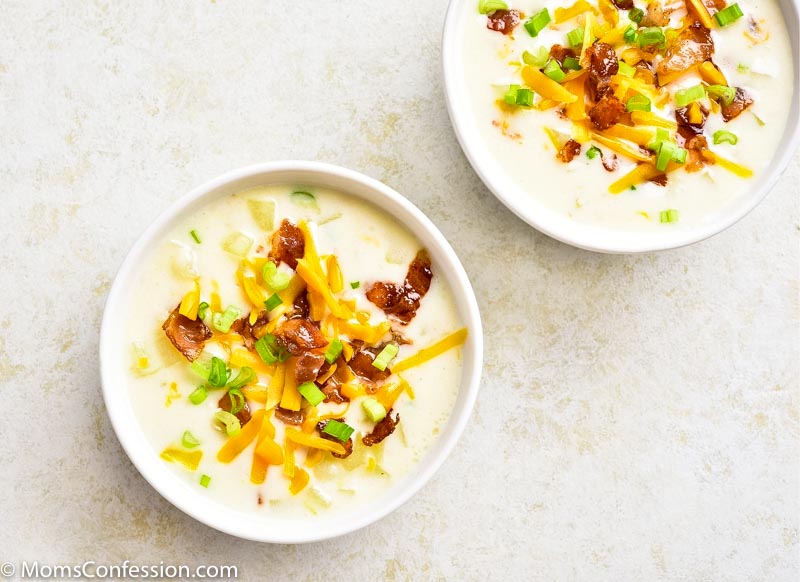 Loaded Baked Potato Soup - Real Mom Kitchen 