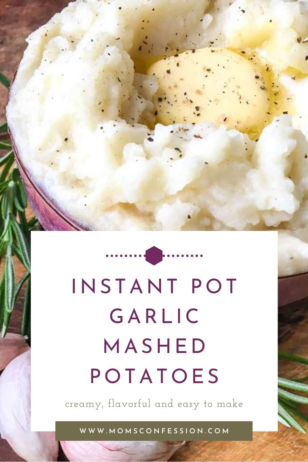 Easy Instant Pot Garlic Mashed Potatoes Recipe