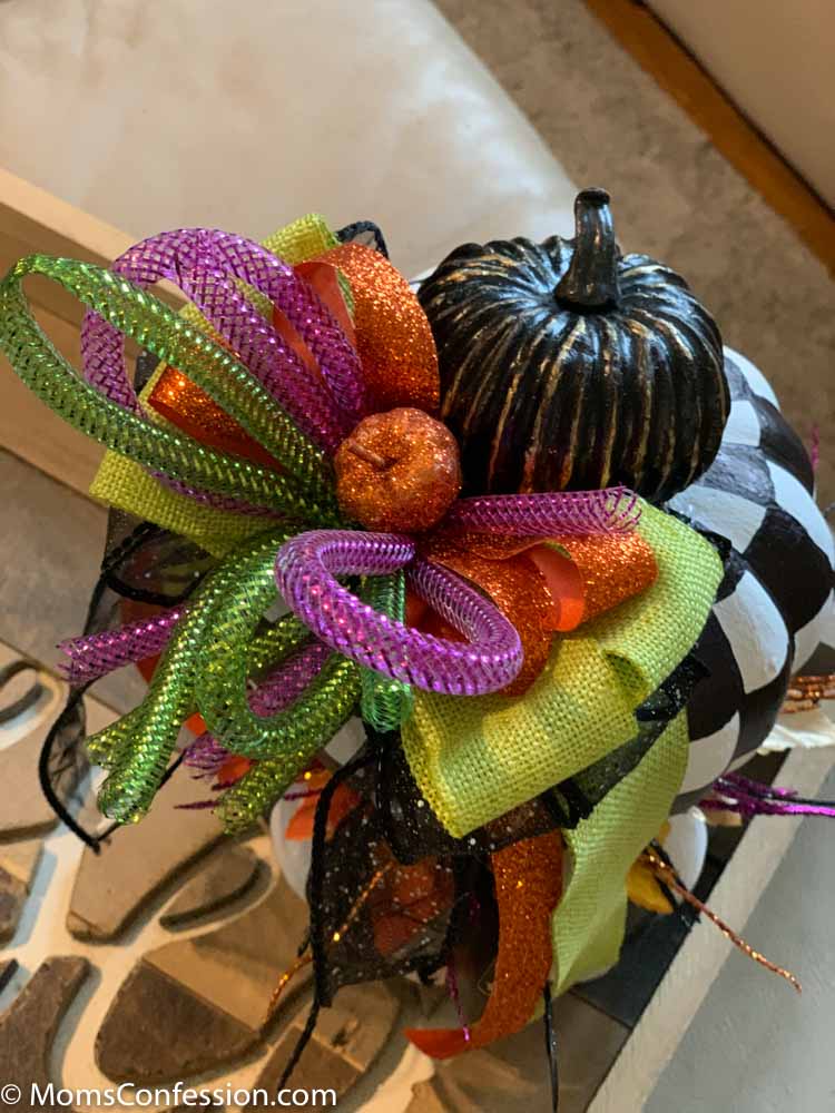 Mackenzie Childs Inspired Halloween Stacked Pumpkin￼￼s