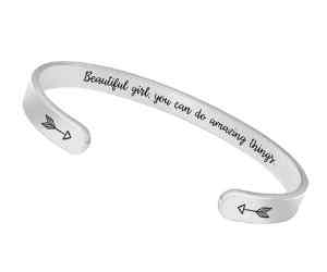 Engraved Inspirational Bracelet