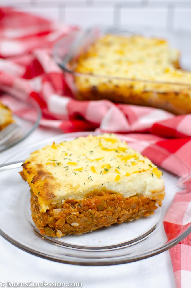 side view of Simple and Easy Shepherd’s Pie Recipe