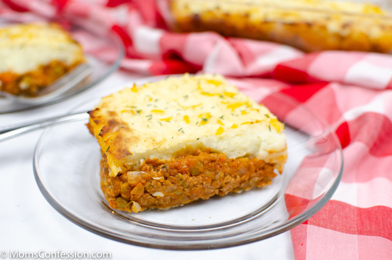 side view of Simple and Easy Shepherd’s Pie Recipe