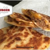 Bacon Cheeseburger Quesadillas