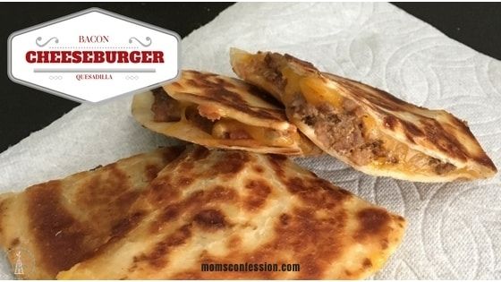 Bacon Cheeseburger Quesadillas