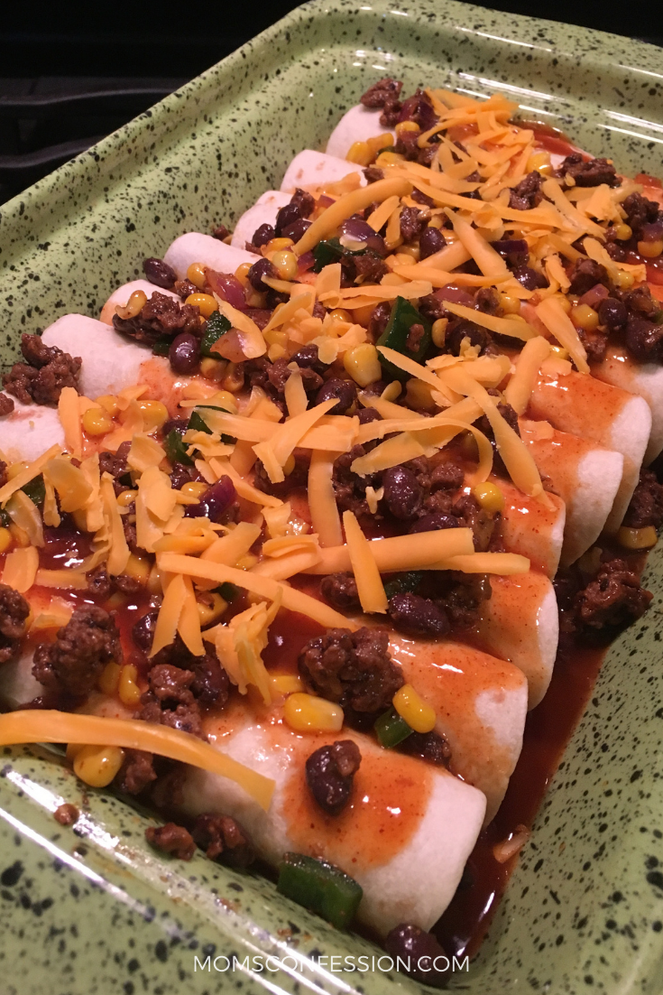 Southwest Beef Enchiladas