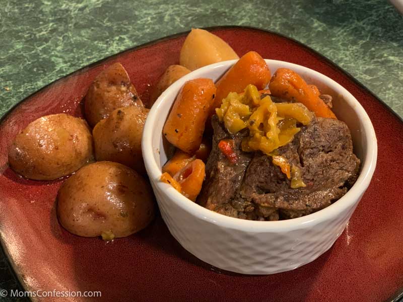 All In One Mississippi Pot Roast Crockpot Dinner