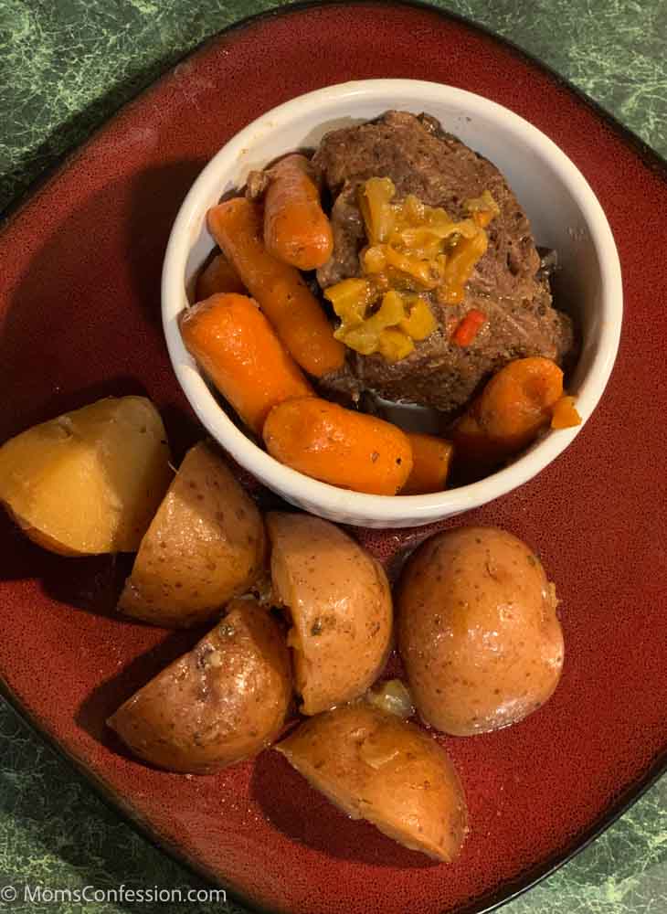 All In One Mississippi Pot Roast Crockpot Dinner