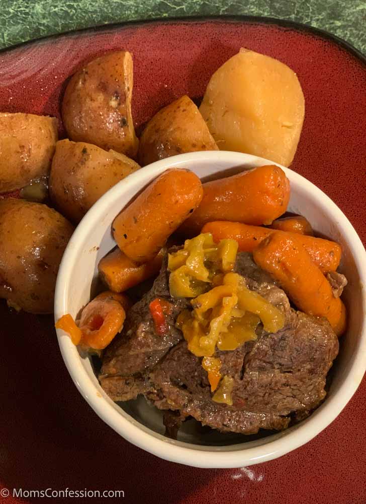 All In One Mississippi Pot Roast Crockpot Dinner