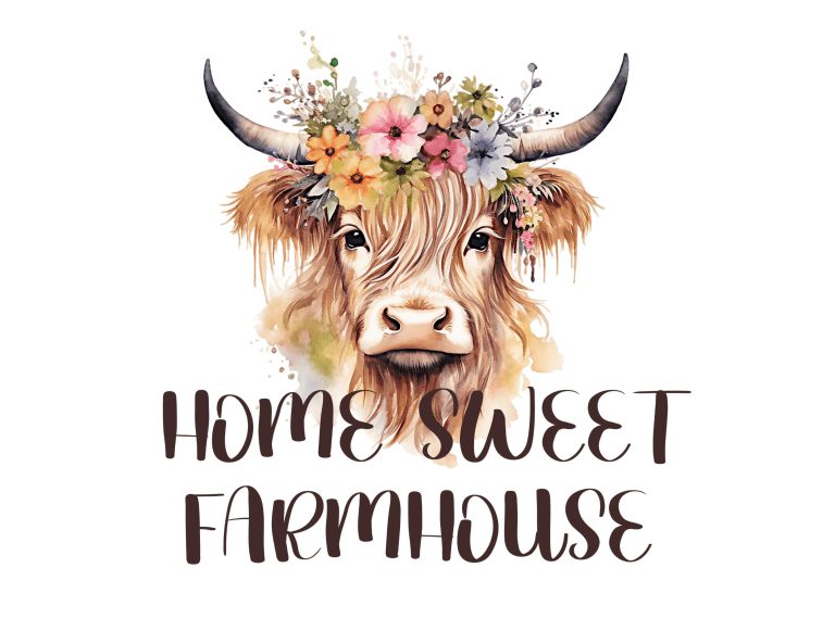 Home Sweet Farmhouse Sublimation Print