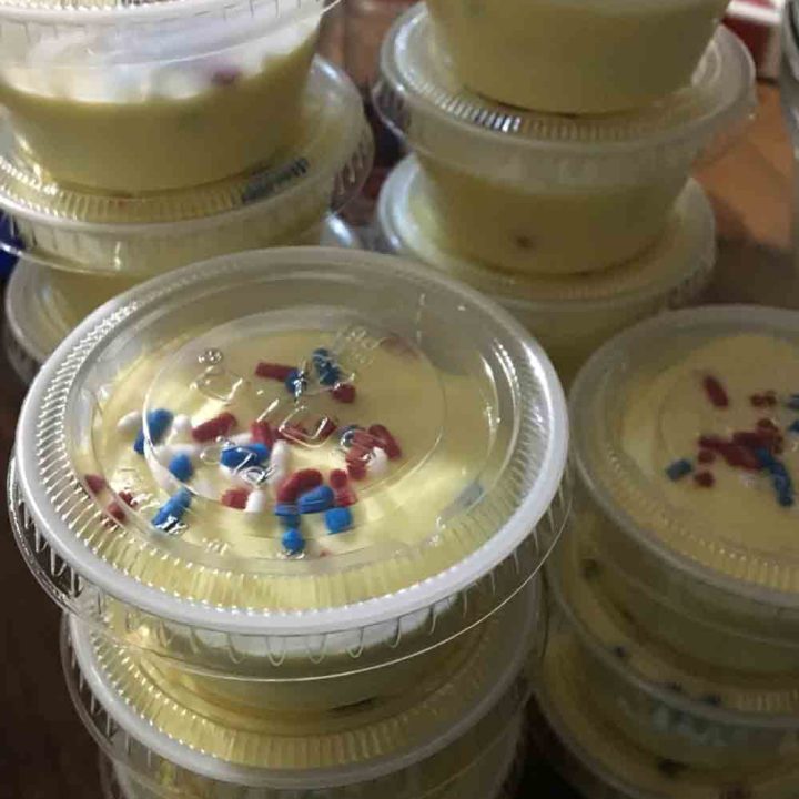 Red, White & Blue Vodka Pudding Shots