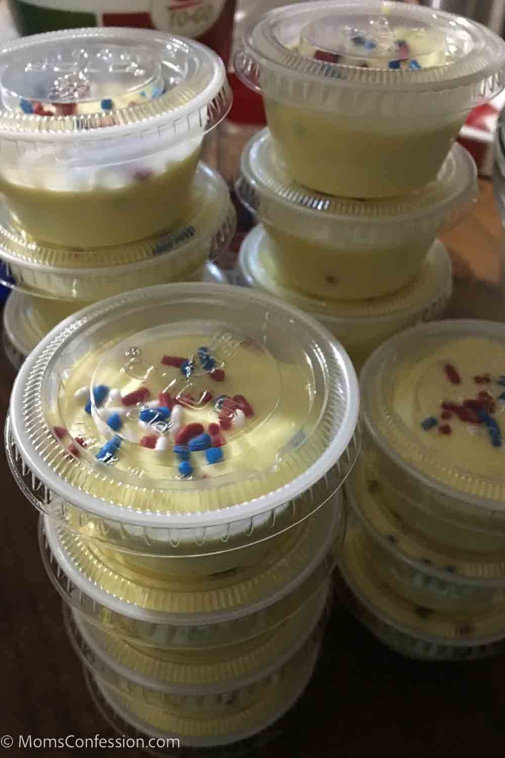 Red, White & Blue Vodka Pudding Shots • Moms Confession