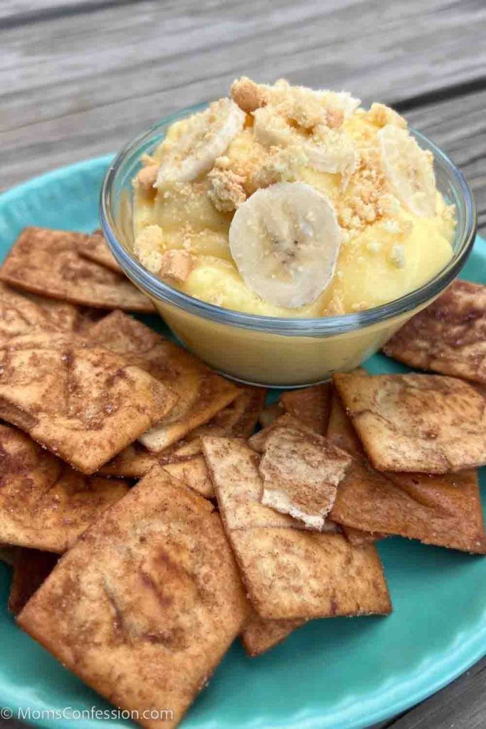Banana Pudding Nachos or Dip - Banana Pudding Dip