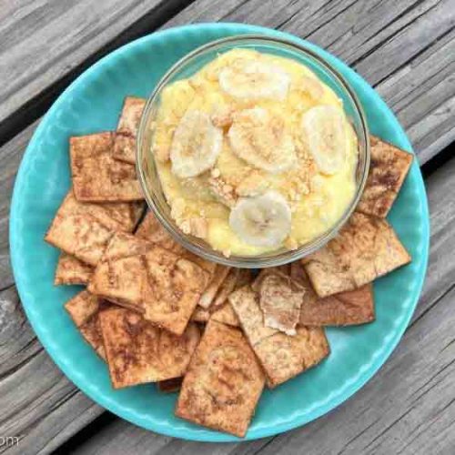 Banana Pudding Nachos or Dip - Banana Pudding Nachos