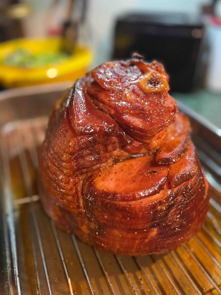 perfectly smoked ham