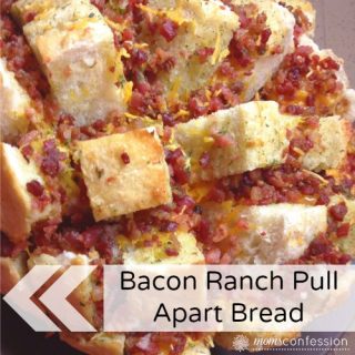 Deliciously Cheesy Bacon Ranch Pull Apart Bread...YUMMO!