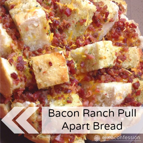 Deliciously Cheesy Bacon Ranch Pull Apart Bread...YUMMO!