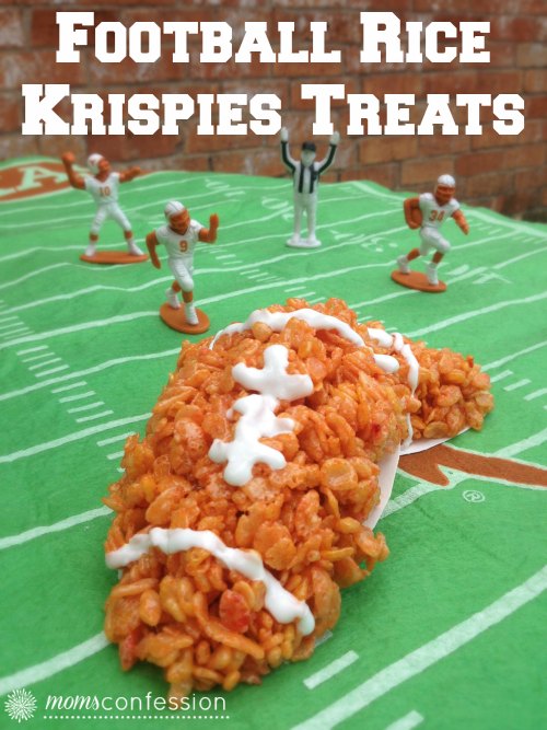 Yummy Football Rice Krispies Treats