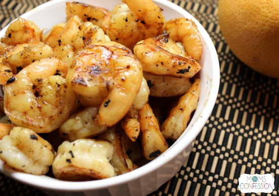 Grilled Shrimp with Grapefruit Glaze