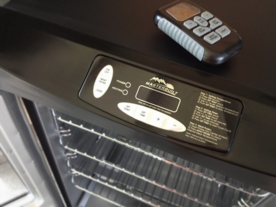 Master forge electric smoker top