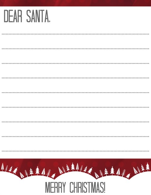 Have you been naughty or nice? Let Santa know how good you have been this year and what's on your list with this free printable Santa letter.