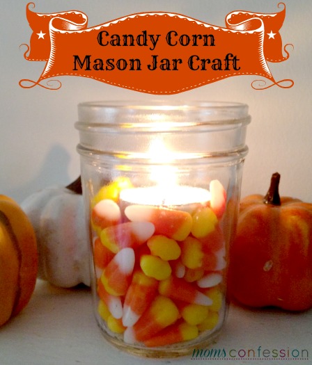 candy corn crafts with mason jars