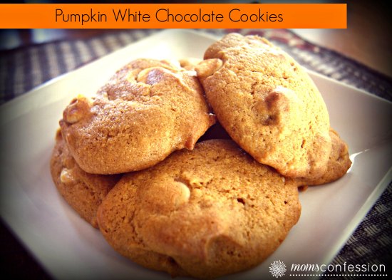 Pumpkin White Chocolate Cookies