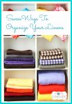 Ways to Organize Your Linens